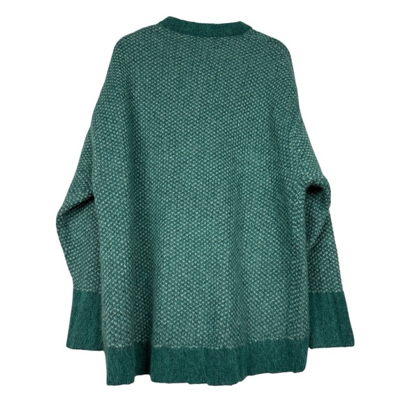 Banana Republic Andi Alpaca Blend Soft Oversized Green Sweater - Picture 4 of 6